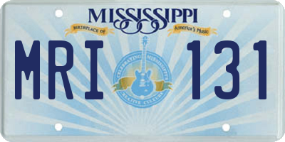 MS license plate MRI131