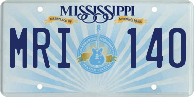 MS license plate MRI140