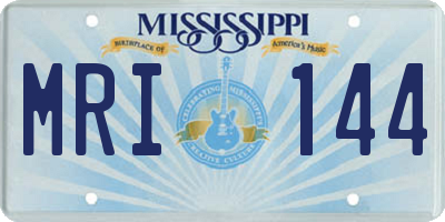 MS license plate MRI144