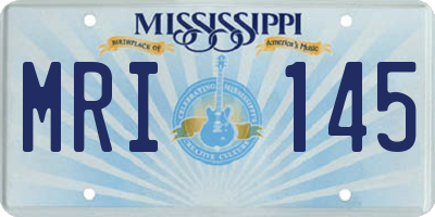 MS license plate MRI145