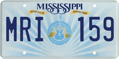 MS license plate MRI159