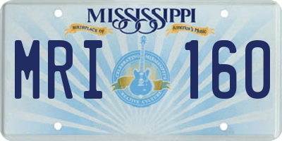 MS license plate MRI160