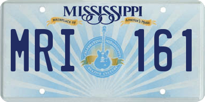 MS license plate MRI161