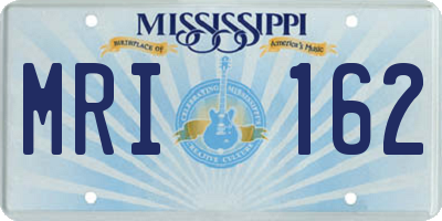 MS license plate MRI162