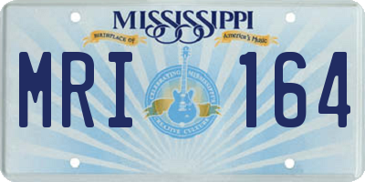 MS license plate MRI164