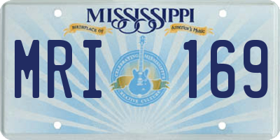 MS license plate MRI169