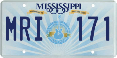MS license plate MRI171