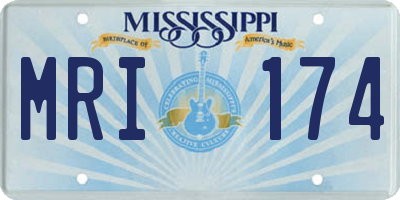 MS license plate MRI174