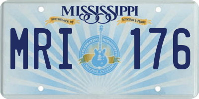 MS license plate MRI176