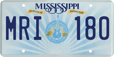 MS license plate MRI180