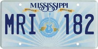 MS license plate MRI182
