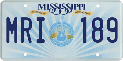 MS license plate MRI189
