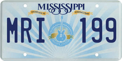 MS license plate MRI199