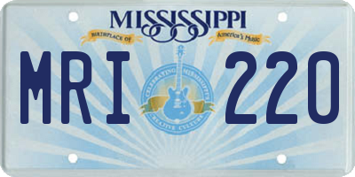 MS license plate MRI220