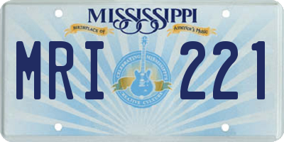 MS license plate MRI221