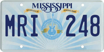 MS license plate MRI248
