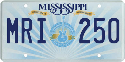 MS license plate MRI250