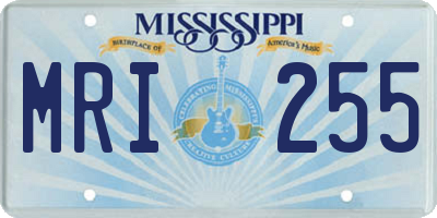MS license plate MRI255