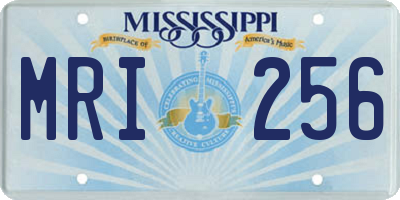 MS license plate MRI256