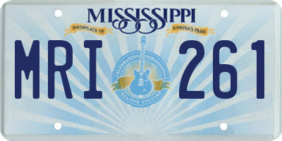 MS license plate MRI261