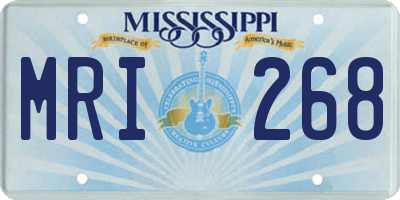 MS license plate MRI268