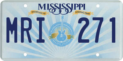 MS license plate MRI271