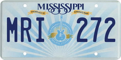MS license plate MRI272