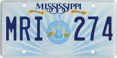 MS license plate MRI274