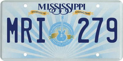 MS license plate MRI279