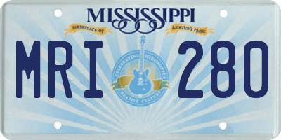 MS license plate MRI280