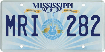 MS license plate MRI282