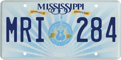 MS license plate MRI284