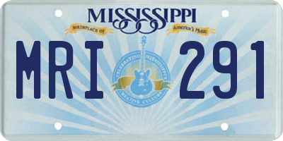 MS license plate MRI291