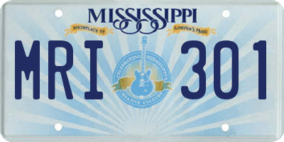 MS license plate MRI301
