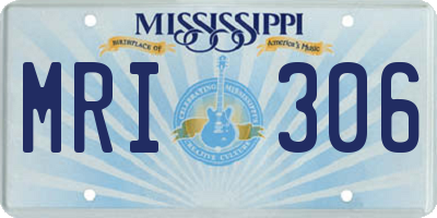 MS license plate MRI306