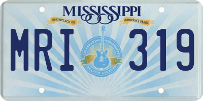 MS license plate MRI319