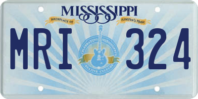 MS license plate MRI324