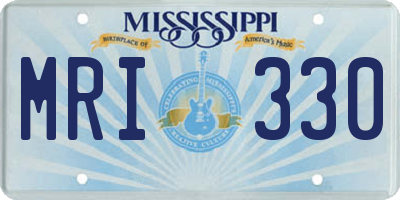 MS license plate MRI330