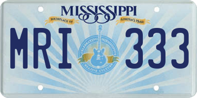 MS license plate MRI333