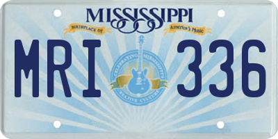 MS license plate MRI336
