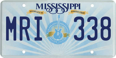 MS license plate MRI338