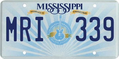 MS license plate MRI339