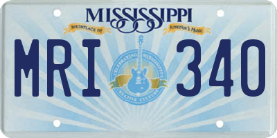 MS license plate MRI340