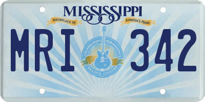 MS license plate MRI342