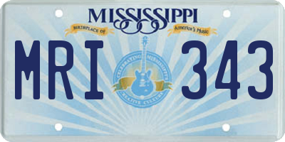 MS license plate MRI343