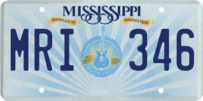MS license plate MRI346