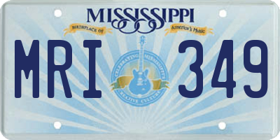 MS license plate MRI349