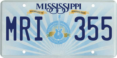 MS license plate MRI355