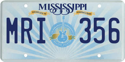 MS license plate MRI356