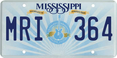 MS license plate MRI364